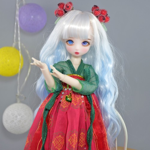 30cm Height Girl Doll Toy with Different Color Eyes Ancient Clothing Suit Toy - Photo 4/16
