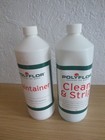 POLYFLOR Clean & Strip  Fluid & POLYFLOR Maintaining Fluid, 1 Litre Bottles. NEW