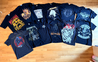 12 Band Shirts Metal Thrash Gr. S Slayer Metallica Mastodon Carcass Maiden