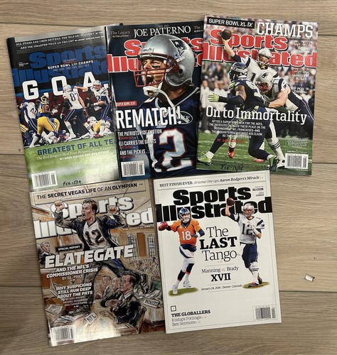 Sports Illustrated Magazines- Tom Brady Lot - Newstand - NFL Patriots