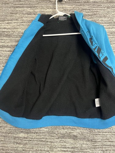Vintage Y2K Cyber Goth Punk Emo Grunge Zoo York Blue Full Zip Hoodie Youth L - Picture 17 of 18
