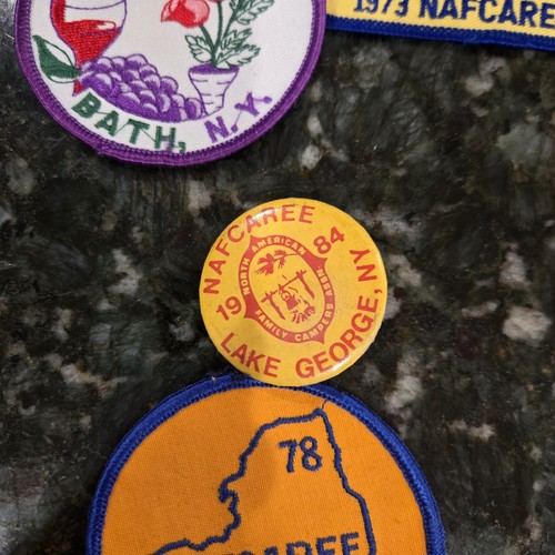 Lotto patch NAFCA famiglia camper associazione lotto 8 spilla New York Lake George dito - Foto 3 di 10