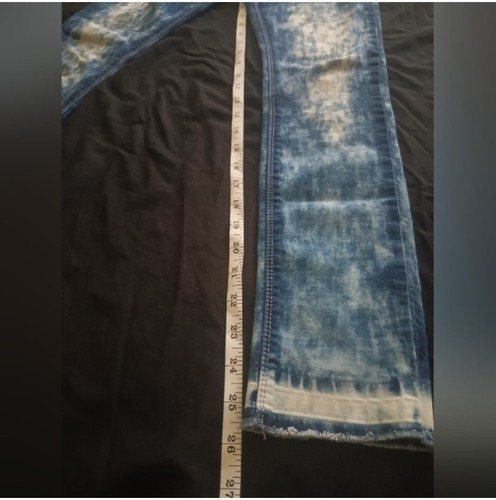 VIP Jeans Blue Distressed Skinny Stretch Jeans Youth Girls Size 12 New 26x26” - Picture 5 of 6