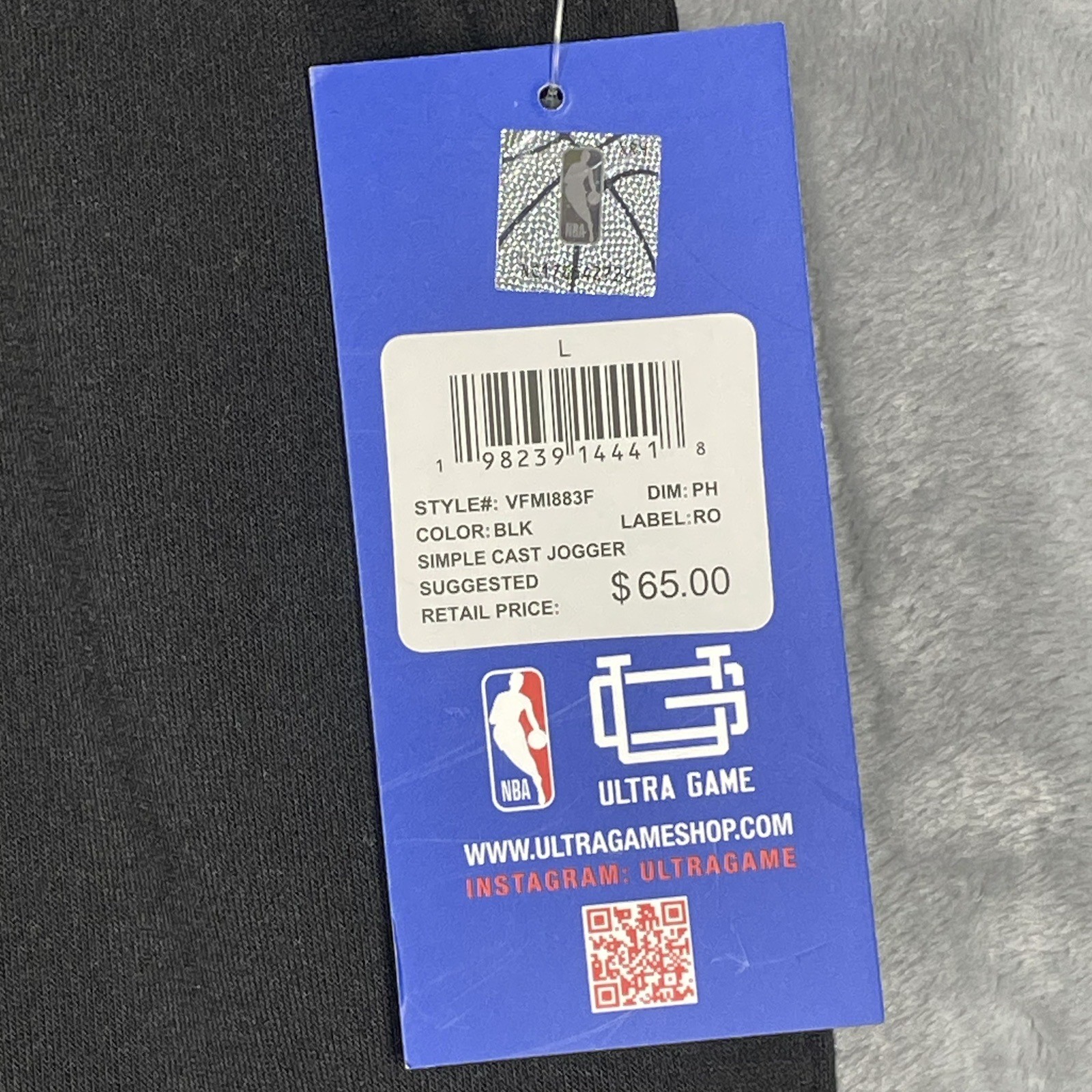 Philadelphia 76ers Pants Mens L Black NBA Basketball Joggers Ultra Game