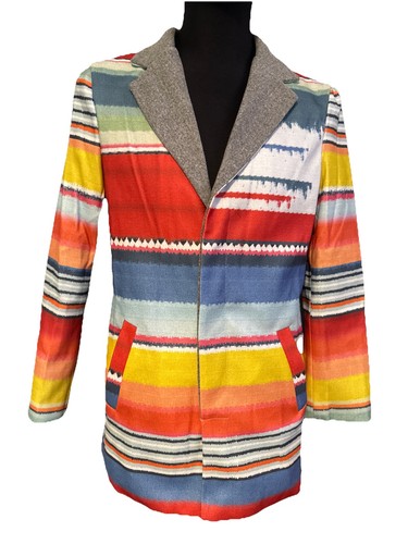 Aztec Southwest Santa Fe Country Western Coat Size M Blazer Fall Overcoat - Picture 2 of 11