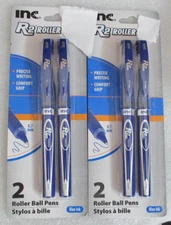 INC. R2 ROLLER BALL PENS LOT (2) PRECISE WRITING COMFORT GRIP NEW SEALED BLUE