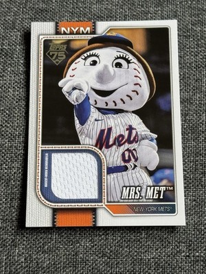 Topps Series One 2026 Mascot Uniform Memorabilia Mrs. Met MRS-MRS New York Mets