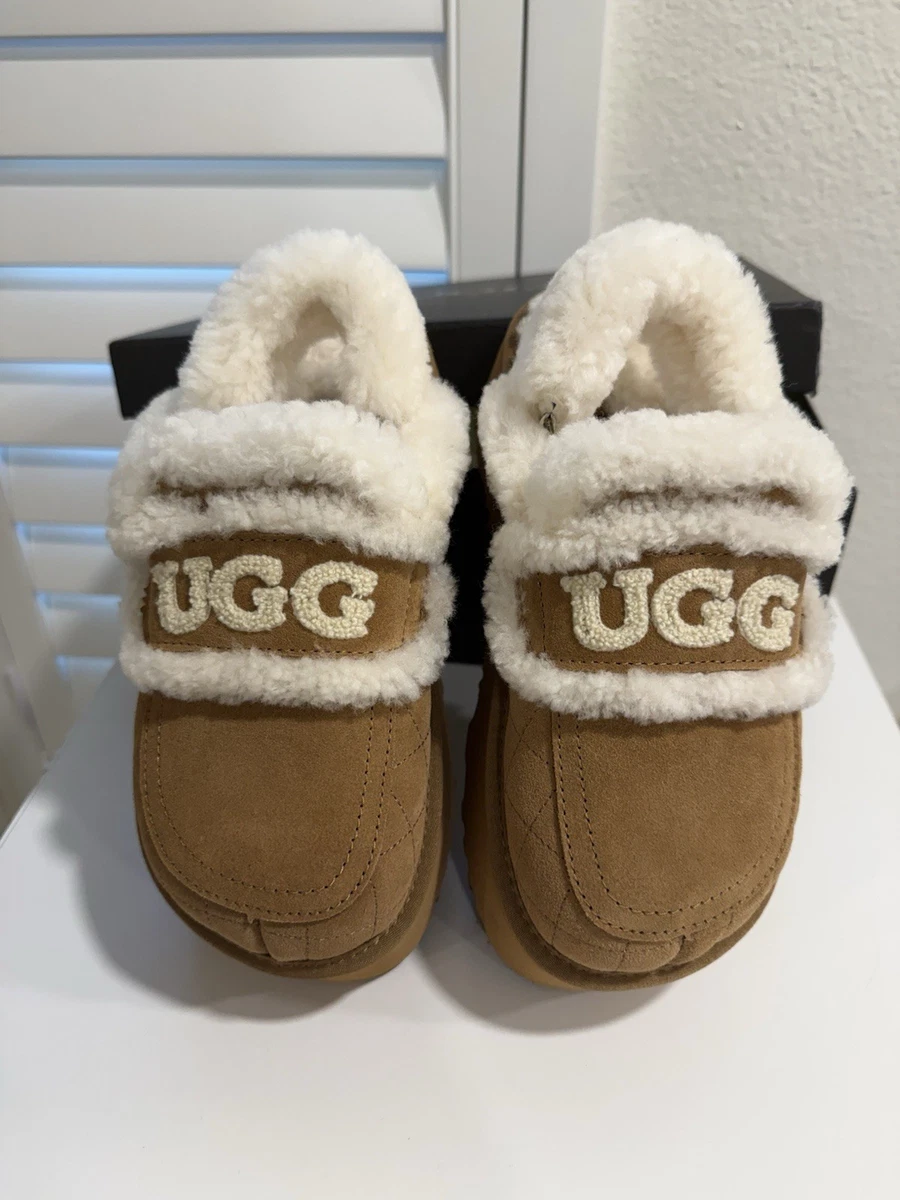 UGG Taupe Suede Shearling-Lined Slip-On Mules UGG Brown Faux Fur  Size 10 UGG Tazzlita shearling-lined Slippers | Brown | FARFETCH main image 3