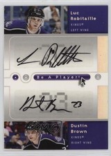 2005 Be a Player SP Signatures Duals Luc Robitaille Dustin Brown #D-RB Auto HOF