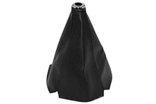Universal Auto Manual Gear Shift Knob Boot Dust Cover  Made of Pu Leather Black