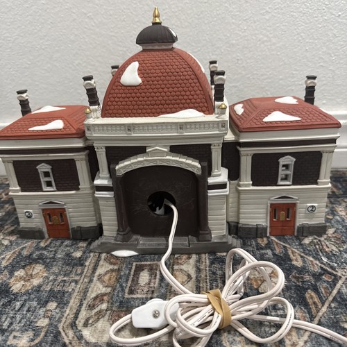 Dept 56 Heritage Village Victoria Station Porzellangebäude Dickens 1989 funktioniert - Bild 5 von 8