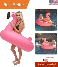 Start Summer with Style - Flamingo Pool Float Tube for Vibrant Pool Parties