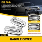2 Fits 07 Chevy Silverado GMC Sierra 1500 2500 3500 Handle Covers Car Auto Parts