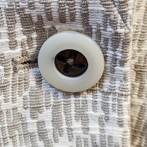 Lafayette 148 Womens Cotton Blend Blazer Size 10 Grey & White One Button Jacket - Picture 9 of 24