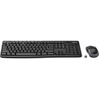 Logitech MK270 Funk Tastatur, Maus-Set Multimediatasten Schweiz, Qwertz Schwarz