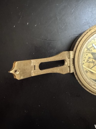 Vintage Stanley London Natural Sine Brass Nautical Compass 3" Antique - Bild 5 von 15