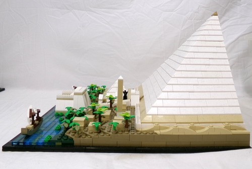 LEGO 2022 Architecture 21058 The Great Pyramid of Giza Set Built Incomplete - Picture 5 of 8