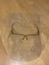 Face Shield Clear Glasses Safety Mask EUC