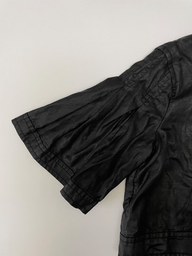 Armani Exchange Women’s Blazer Cropped 100% Linen Ruffled Bell Sleeves Size XL - Picture 5 of 20