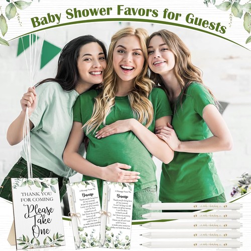 Sintuff 50 Set Babyparty Gastgeschenke für Gäste 1 Danke kommen Schild weiß  - Bild 6 von 7