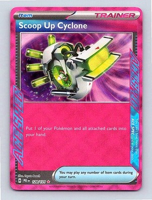 Scoop Up Cyclone Holo 128/131 SV: Prismatic Evolutions ACE SPEC Rare NM