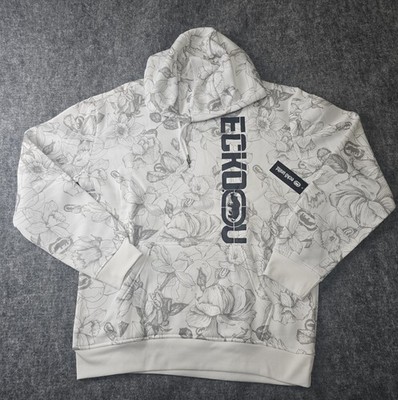 Ecko Unltd Y2K Rhino Hoodie Size M Retro Hip Hop Urban Graffiti Floral Hoodie