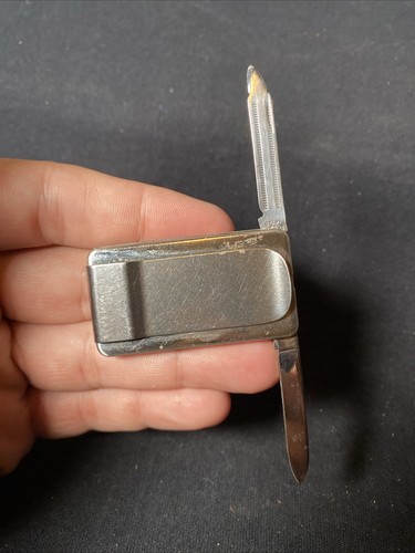 Vintage Colonial U.S.A. CO-OP FEED Advertising Pocket Knife & Money Clip - Picture 4 of 4
