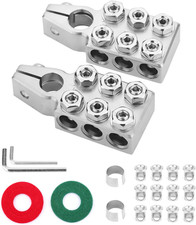 Battery Terminal Connector 12 Way Connectors 8Awg up to 4/0Xl Awg Gauge Positive