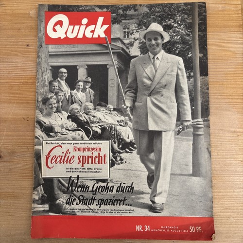 Zeitschrift QUICK 1955, Heft 34 vom 20. August 1955