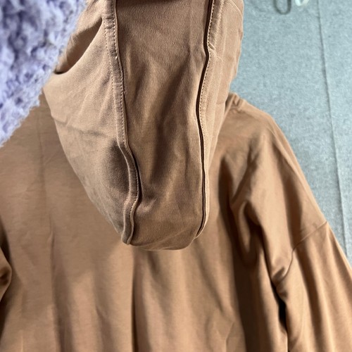 Isaac Mizrahi Live! Essentials Pima Cotton Hooded Tunic Brown Sugar Small - Bild 12 von 13