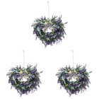 3 Count Lavendel Kranz Blumenkranz Künstlich Valentinstag-Dekoration