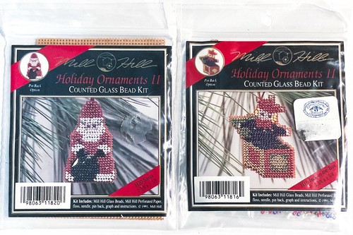 2 Mill Hill Perlen Sets Weihnachten Jack in the Box & Weihnachtsmann Ornament Anzeige lesen - Bild 1 von 4