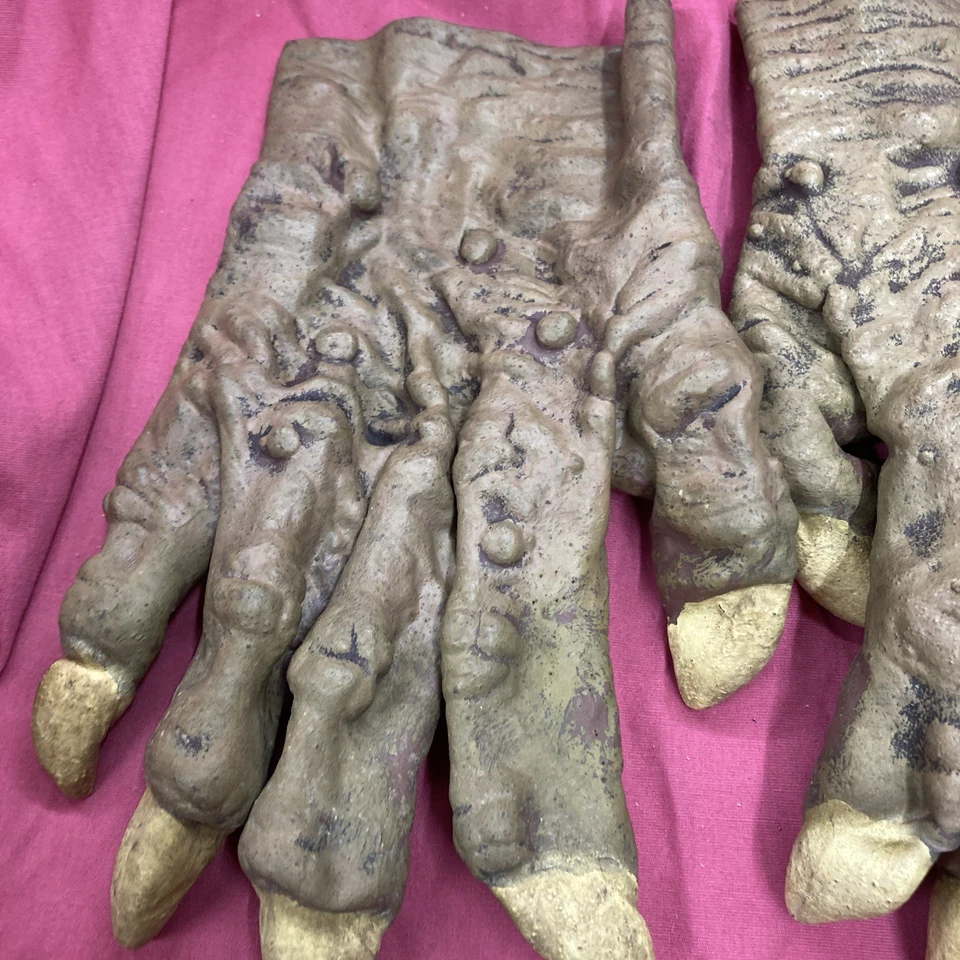 Duende fantasia Halloween adulto luva grupo mágico mãos monstro verde 2002 - Imagem 3 de 4