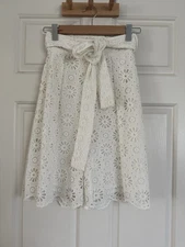 Zimmermann Lumino Daisy Coulotte Ivory Broderie Lace Shorts NWT Size 0 AU6-8