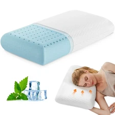 Memory Foam Pillow, Standard Size Pillows for Sleeping, Soft and Comfortable