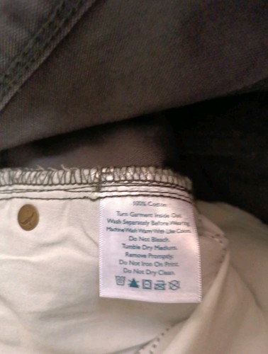 Eddie Bauer Jeans Mens 32x30 Gray Carbon Classic Straight Cotton /520 - Picture 4 of 7