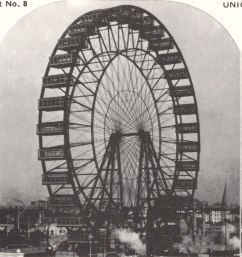 The Ferris Wheel Repro Holmes Stereoscope View Card Kilbourn City Wisconsin - Picture 2 of 4