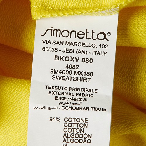 Emilio Pucci Kids Yellow Logo Print Cotton Sweatshirt Size 10 Yrs - Picture 6 of 6
