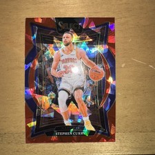 2024-25 Panini Select - Concourse Stephen Curry #7 Red Cracked Ice Prizm