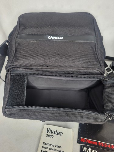 Vivitar V335 SLR with Vivitar Macro Focus Zoom 35-70mm W/ Carry BAG &2800 FLASH - Picture 8 of 19