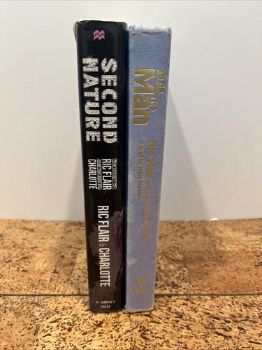 Ric Flair & Charlotte Flair Books- Hardcover, WWE, Wrestling, Flair WCW Card, GC - Foto 3 di 14