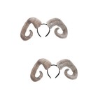  2 stücke Ochsenhorn Stirnband Abnehmbare Haarreifen Stilvolle Kopfschmuck