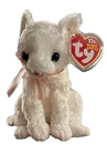 Ty Beanie Baby -Fancy The RARE Retired White Cat (Vintage 2002-2003) Tags-Mint