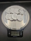 blank pewter coin rounds. 1lb total 7-8pcs. ingots