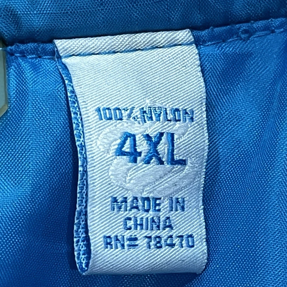 Chaqueta Rocawear Para Hombres 4XL Rompevientos Relleno de Poli Bolsillos con Cremallera Completa Y2K Azul Foto 3 de 4