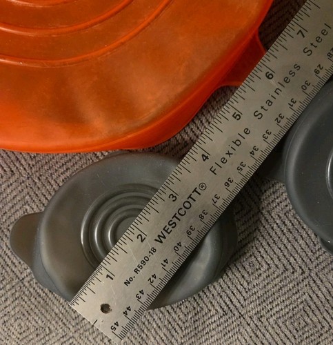 9 Pampered Chef Stretch Fit Silikondeckel 3 belüftet rot rund ~ 5 1 Tasse ~ 1 Orange - Bild 7 von 13