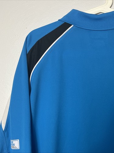 Carolina Panthers NFL Team Apparel Polo Shirt Mens XL Blue Black Short Sleeve - Picture 10 of 13