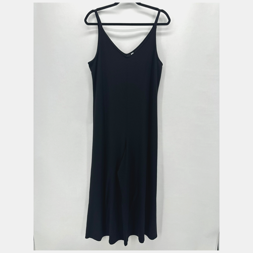 Mameluco ATHLETA Wind Down Sleep cuello en V negro tejido gofre salón acogedor - Imagen 11 de 11