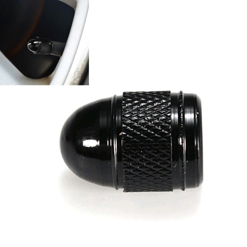 4pcs Car Wheel Tyre Tire Valve Stem Air Dust Cover Screw Cap Accessories Black - Picture 6 of 12