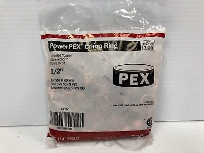 3//4-25 Pack PowerPex Sioux Chief Pex Crimp Rings